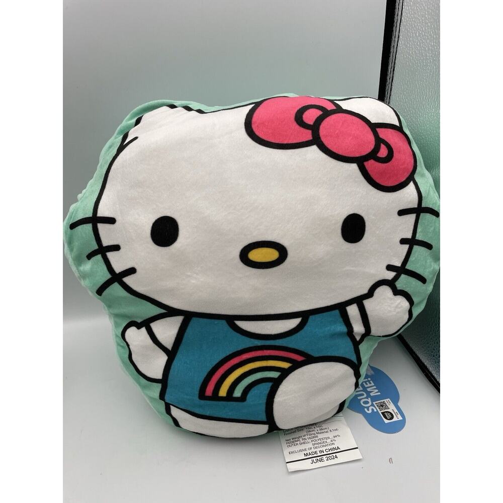 Sanrio Hello Kitty Rainbow Home Decor Soft Plush Cushion Cloud Pillow NEW